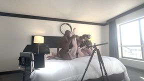 Black Cock Fucks Two Sluts