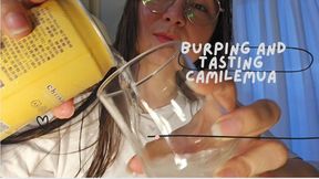 burping and tasting