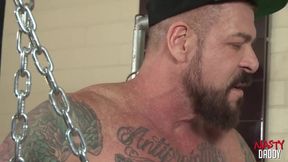 Daddy’s straps leave Jack Dyer raw and dripping with hardcore breeding