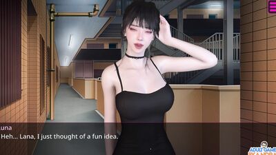 Watch Luna, Lana, Mion & Hazel in a kinky, quiet 3D hentai adventure with trust-point-increasing sex and camera