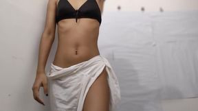 Virgin Undresses in the Bathroom to Masturbate