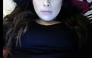 Amazing solo by a thick brunette tranny