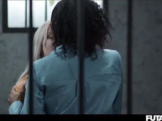 Prison Guard Bangs Blond Inmate After FUTANARI Transformation Ends With Massive Facial TRAILER