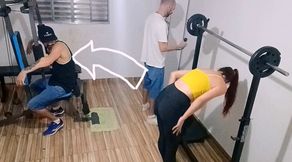 Wife cheating on her husband at the gym behind his back!