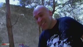 Sabrina Deep & Max Cortes Outdoor Deepthroat Blowjob Facial