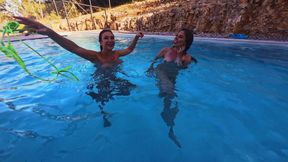 Julia North Meets Her Friend Alice in the Swimming Pool