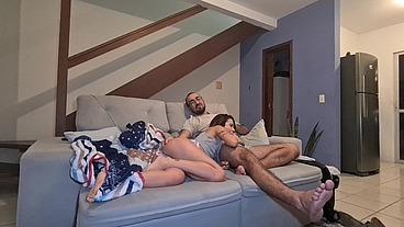 I called the little bitch to see a movie and she took my dick in her mouth and then sat down nice