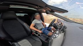 Surprise handjob from a stranger in the car