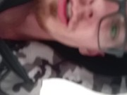 Twink plays with his dildo