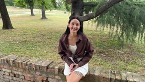 Tourist Girl Has Been Fucked in a Wood. Outdoor Sex with a Pretty Stranger
