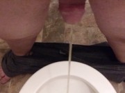 Chubby Tranny Pissing