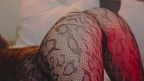 Seductive Net Lingerie Tease on Bed - POV Fantasy You Can&#039;t Resist