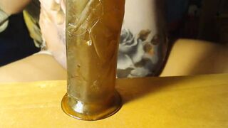 Oil titjob and anal on the desk