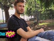 TWINKPOP - Guy Was Curious On Lucas' Allegedly Big Dick So Off They Went Into The Forest