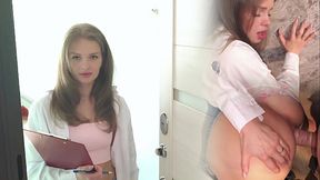 The social survey ended with a blowjob and a dick in my pussy.  (Episode 1)