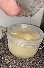 Adding a new cum load into my frozen cum jar, getting close to full and I’m going to play with my cum when it is