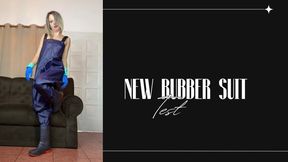 new rubber blue suit