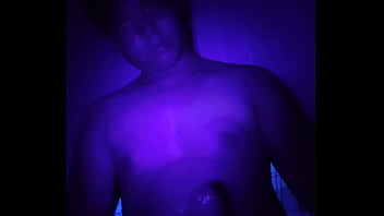 Asian Twink Jacks Off and Cums 5 (With Blacklight)