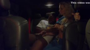 Sexy Blonde Milf Fuck Bbc on Backseat Car