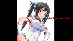 Hestia Tempts with Sensual Foot Play in Steamy Anime Domination Scene