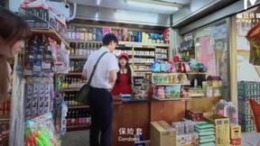 Promiscuous Clerk's Workplace Encounters in ModelMedia Asia Shop Action