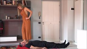 GABRIELLA - Trampling you is not enough - Trampling, foot gagging, facetrampling, facestomping