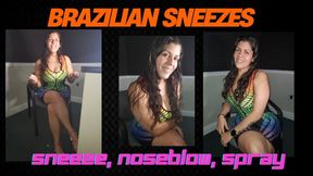 BRAZILIAN SNEEZES WITH SNEEZE AFTER SNEEZE AFTER SNEEZE! BRAZILAIN BELMIRA! wmv