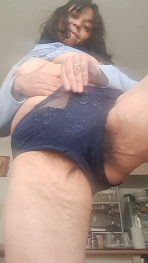 Wife Stretching and Showing Something More