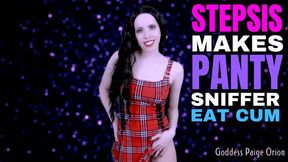 Stepsis Makes Panty Sniffer Eat Cum CEI JOI : 720p