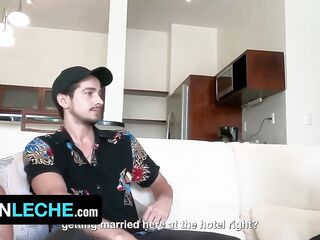 Latin Leche - Octavio Welcomes Ragel & Lucca to the Cancun paradise where raiment is optional Part1