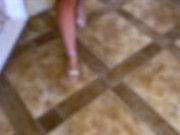 Pussyjob and standing up fucking - He cum in my swimsuit panties and I wore it on the beach