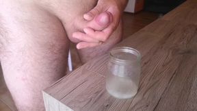 Second Day of Sperm Collection for Cicci77 and Pedro. Another Big Cumshot!