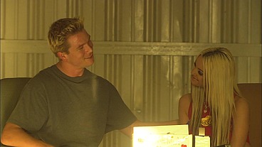 Dee is always down in the basement trying to find horny dudes to fuck, and today she's lucky