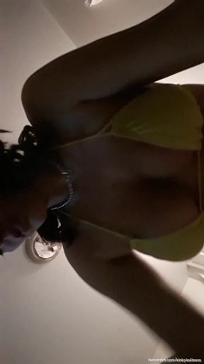 PREGNANT Kallie  POV Yellow Bikini