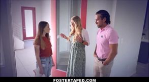 Foster Stepdaughter's Intense Encounter with a Seductive MILF