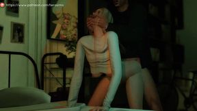 Hot blonde slut gets fucked by new neighbor in 3D porn