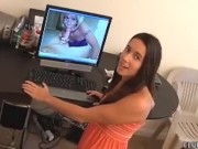 Teen Maid Jacks Off Her Boss