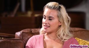 Kit gets seduced into side-by-side masturbation that leads to full-on lesbian sex!