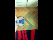 How teen weight change before and after water anal inflation