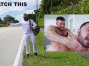 GAYWIRE - Navy Stud Derek Bolt Lets Husky Bruce Beckhalm Slide In Between His Muscular Ass Cheeks