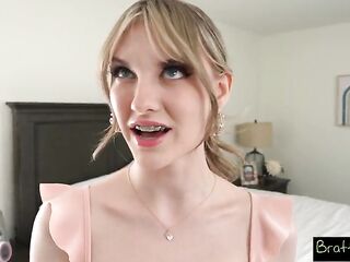 Melody Marks Pleads "Screw My Taut Soaked Twat Hard with Your Giant Dong" Unfathomable Mouths Cum