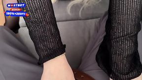 Horny MILF neighbor gives a sloppy blowjob and gets fucked hard