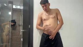 Stepsister Shower Cumshot on Her Ass