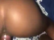Babe scream and cream Jamaican cocky