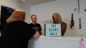Sissy and Trans Gloryhole Try Out - Nasty Scene with Cumshots Fiona Fortune