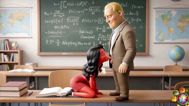Moranguete’s tight ass gets drilled after class by Professor Batata