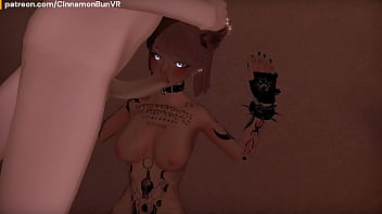 [Rough Blowjob] Submissive girl gets deep throated in VR