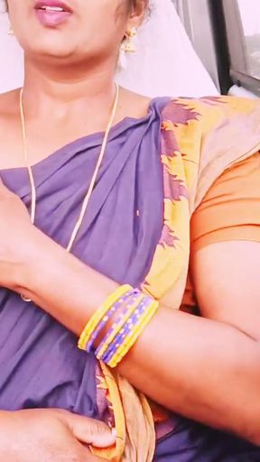 Sexy maid name of Rangi car sex and pissing, telugu DIRTY  talks.   Clip 1
