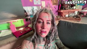 Secret Home Sloppy Throat Fucked BJ Ends in Deep Creampie