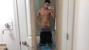 BarebackLatinoz: Blake in shorts loves loud sex